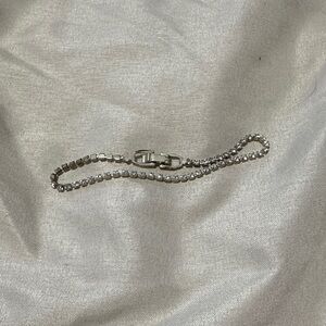 Elegant Silver & Diamond Bracelet